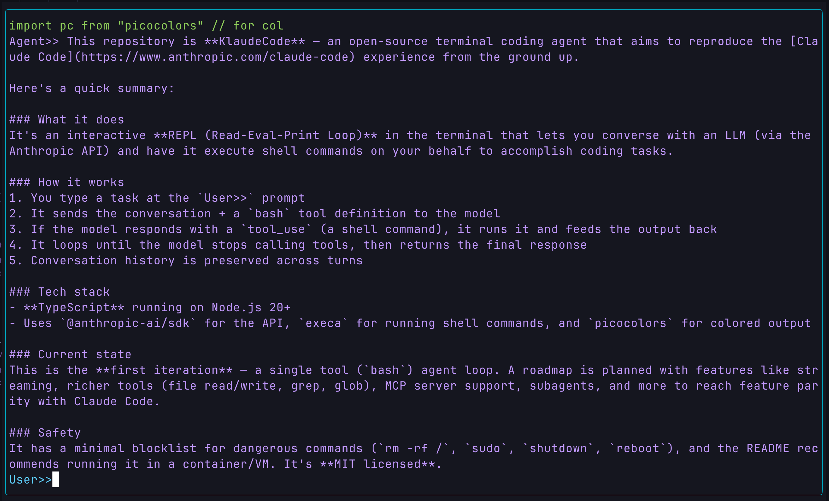 response